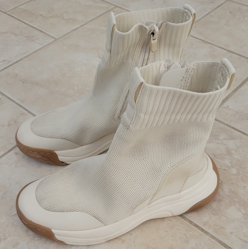 ZARA GIRLS SNEAKERS SIZE 34 OFF WHITE